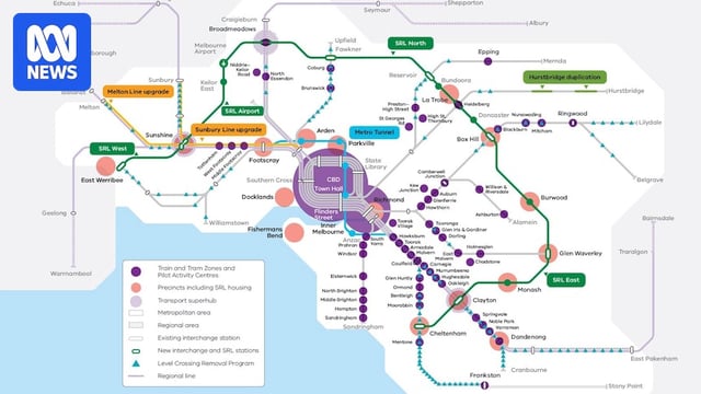 A map of Melbourne
