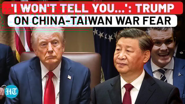 Donald Trump addressed U.S. policy on Iran, China, and Taiwan.