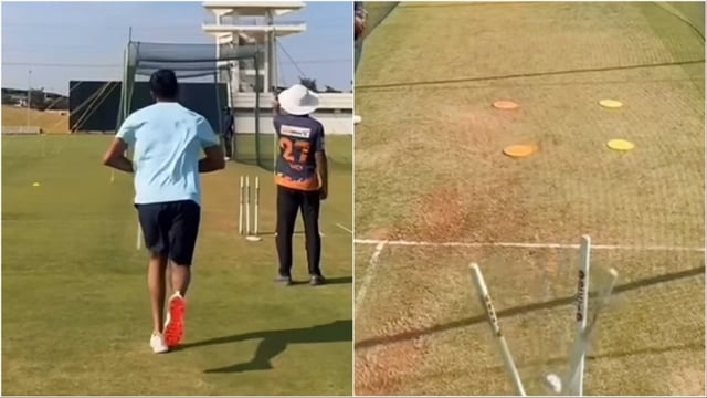 Jasprit Bumrah returned to bowling in the nets after back injury