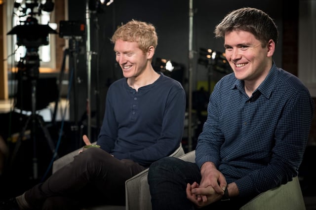 Stripe cofounders Patrick (L) and John Collison started their payments company in 2010 in San Francisco.
