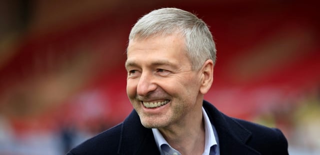 Le milliardaire russe et président de l'AS Monaco Dmitri Rybolovlev lors d'un match opposant l'AS Monaco au FC Lorient, le 17 mars 2024 à Monaco