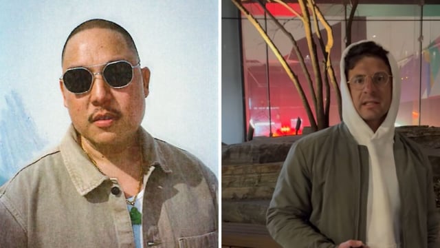 Celebrity chef Eddie Huang (L) and NYC gym CEO Matt Sauerhoff (R). 