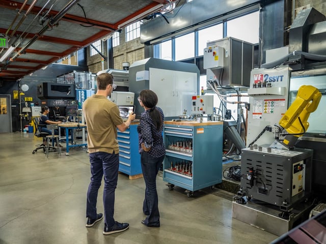 Employees at the Autodesk San Francisco technology center. The tech giant announced Thursday it will lay off 9% of its workforce, approximately 1,350 employees, as part of a pivot to AI.