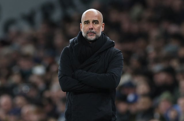 Soccer Football - Premier League - Tottenham Hotspur v Manchester City - Tottenham Hotspur Stadium, London, Britain - February 26, 2025 Manchester City manager Pep Guardiola REUTERS/Isabel Infantes/File Photo