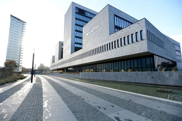 Europol's headquarters in The Hague, Netherlands.