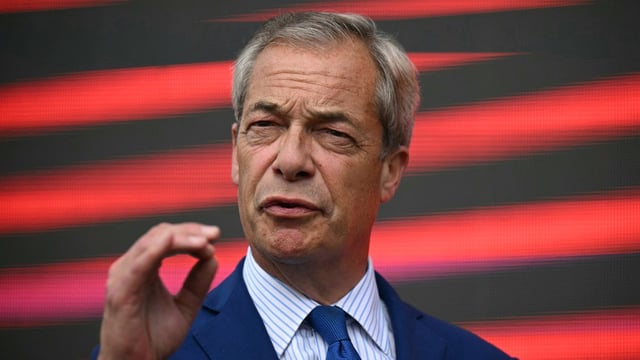Nigel Farage has been accused of being “an accomplice to the Russian agenda” by John Swinney