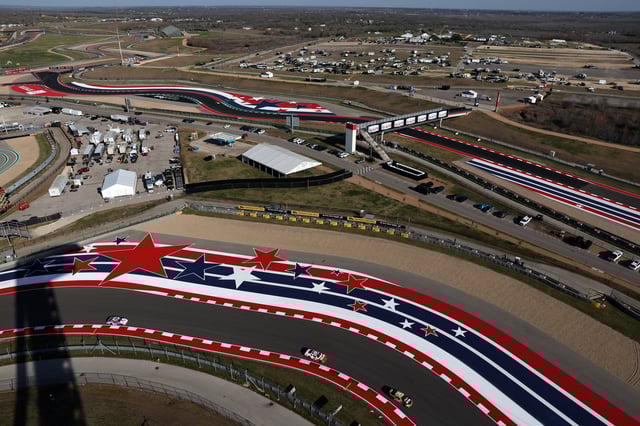 A general view of practice for the NASCAR Xfinity Series Focused Health 250 at Circuit of The Americas on February 28, 2025 in Austin, Texas.