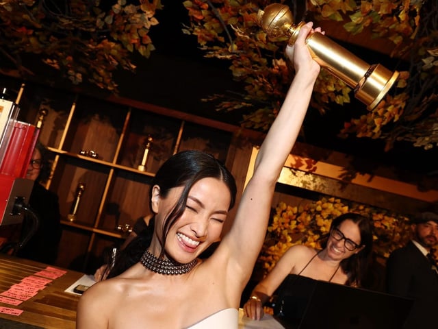 Anna Sawai at the 2025 Golden Globes.