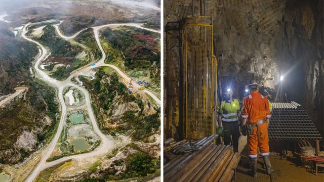 Cornish mines, such as a lithium plant (left) and a tin site (right) could be of big help to the UK&#39;s demand for critical minerals (Photos: Getty)