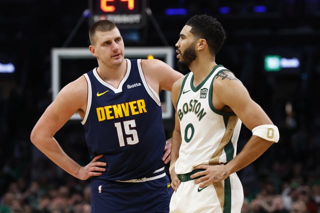 Denver and Boston clash on Sunday at 1 p.m. ET on ABC, with the Celtics listed as slight home favorites at TD Garden.