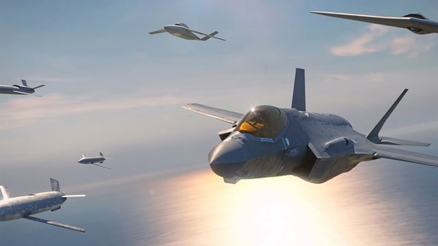 F-35 Lightning II supersonic stealth strike fighters (Image: Lockheed Martin)