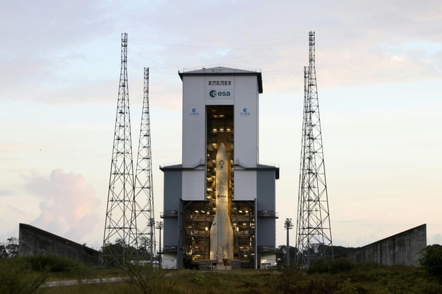 Europe's Ariane 6 rocket is seen ahead of its maiden launch in July 2024