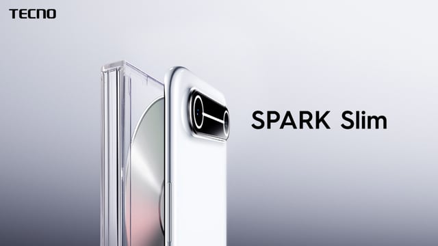 Tecno Spark Slim, a concept smartphone which will be showcased at the MWC 2025.