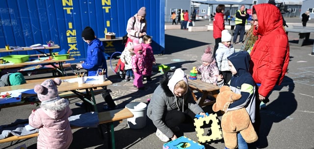 Aufnahmeeinrichtung für Geflüchtete aus der Ukraine in Leipzig (Archivfoto von 2022)