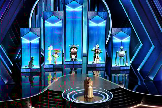 Andrew Garfield and Goldie Hawn were presenting the award for Best Animated Feature.
