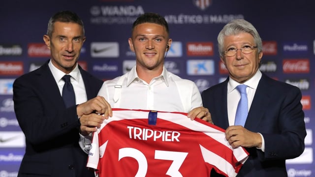 Berta, left, played a role in bringing Trippier to Atletico in 2019