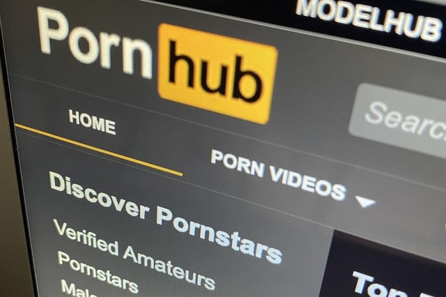 The Pornhub website is shown on a computer screen in Toronto on Wednesday, Dec. 16, 2020. Federal New Democrats won't state their position on a bill that seeks to keep minors from accessing sexually explicit material online. THE CANADIAN PRESS