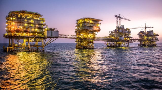 Saudi Aramco’s Tanajib facility in the Gulf