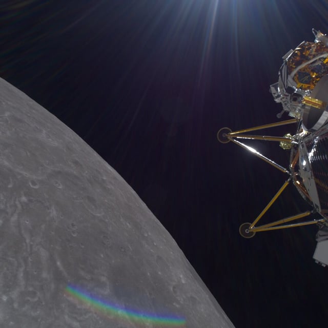 Intuitive Machines' Athena lander started orbiting the moon on March 3, 2025. 