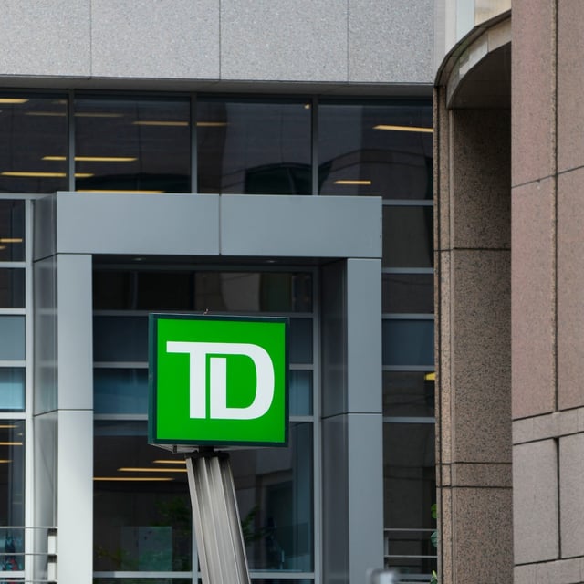 TD banks signage in Ottawa.