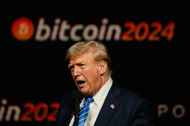 Donald Trump, lors de sa campagne présidentielle, était présent à une conférence sur le bitcoin en juillet dernier, dans le Tennessee.