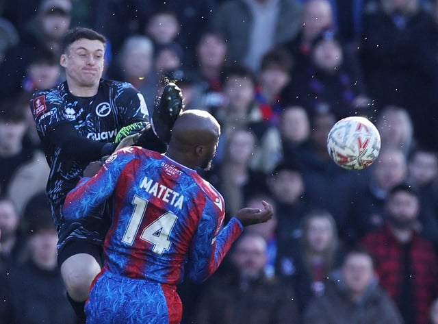 Soccer Football - FA Cup - Fifth Round - Crystal Palace v Millwall - Selhurst Park, London, Britain - March 1, 2025 Millwall's Liam Roberts fouls Crystal Palace's Jean-Philippe Mateta and is later sent off REUTERS/David Klein/File Photo