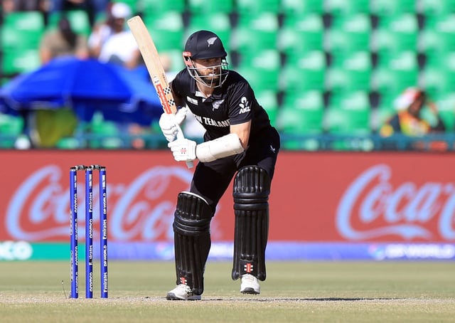 Cricket - ICC Men's Champions Trophy - Semi Final - South Africa v New Zealand - Gaddafi Stadium, Lahore, Pakistan - March 5, 2025 New Zealand's Kane Williamson in action REUTERS/Akhtar Soomro