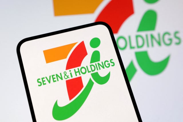 Seven&I Holdings logo is seen in this illustration taken, February 11, 2025. REUTERS/Dado Ruvic/Illustration/File Photo