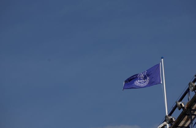 Soccer Football - Premier League - Everton v Newcastle United - Goodison Park, Liverpool, Britain - October 5, 2024 General view of a Everton flag inside the stadium before the match REUTERS/Phil Noble/File Photo