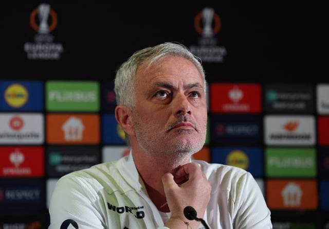 Soccer Football - Europa League - Fenerbahce Press Conference - Sukru Saracoglu Stadium, Istanbul, Turkey - March 5, 2025 Fenerbahce coach Jose Mourinho during the press conference REUTERS/Umit Bektas