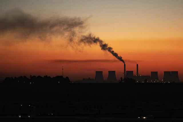 FILE - A coal-fired power station in Witbank, South Africa, Monday, Oct. 11, 2021. (AP Photo/Themba Hadebe, File)
