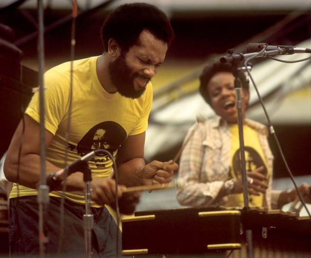 Roy Ayres plays in 1976 at the Kool Jazz Festival in Cincinnati.