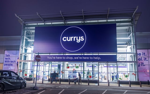 An exterior view of a Currys store in London, Britain, November 19, 2021.   REUTERS/May James/File Photo