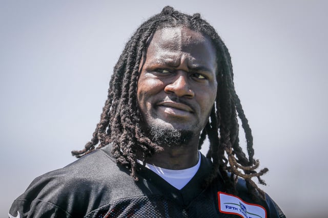 Adam Jones in Cincinnati in 2017.