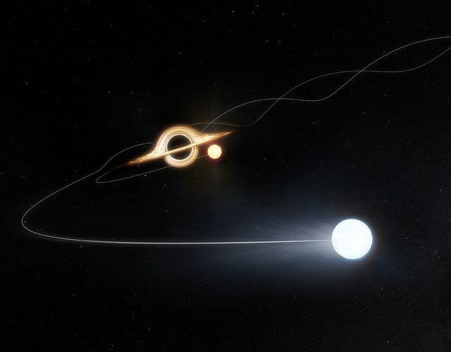 An artist's impression of a hypervelocity star ejected from the Large Magellanic Cloud, in this handout image released on March 6, 2025. CfA/Melissa Weiss/Handout via REUTERS    THIS IMAGE HAS BEEN SUPPLIED BY A THIRD PARTY NO RESALES. NO ARCHIVES