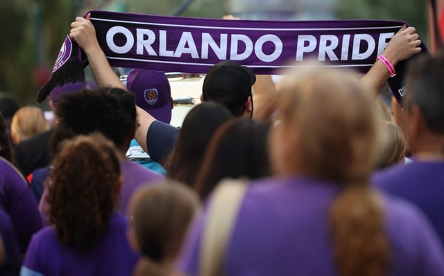 The Orlando Pride have a parade and celebration for their National Women&#39;s Soccer League (NWSL) Championship and Shield victories, on Monday, November 25, 2024.  

(Ricardo Ramirez Buxeda/ Orlando Sentinel)