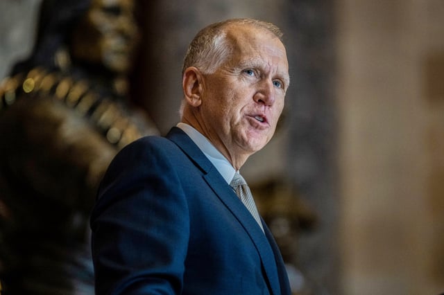 Thom Tillis in the U.S. Capitol's Statuary Hall on May 16, 2024.