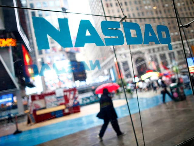 The NASDAQ MarketSite in New York's Times Square.