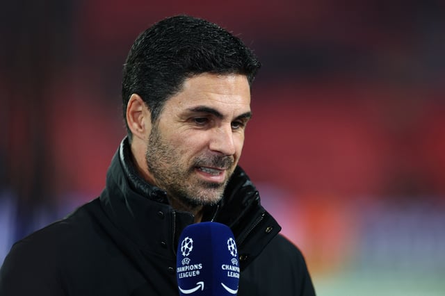 Soccer Football - Champions League - Round of 16 - First Leg - PSV Eindhoven v Arsenal - Philips Stadion, Eindhoven, Netherlands - March 4, 2025  Arsenal manager Mikel Arteta speaks to the media before the match Action Images via Reuters/Matthew Childs/File Photo