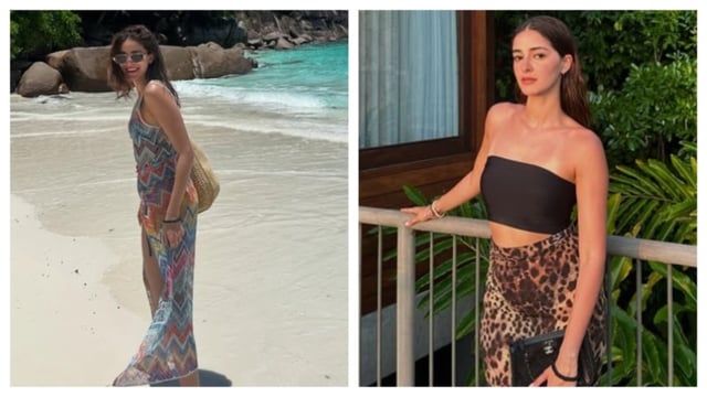 Ananya Panday served summer 'lewks' in both one piece and two piece ensembles. 