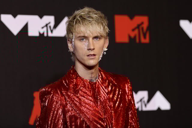 Machine Gun Kelly attends the 2021 MTV Video Music Awards at Barclays Center on September 12, 2021 in the Brooklyn borough of New York City.
