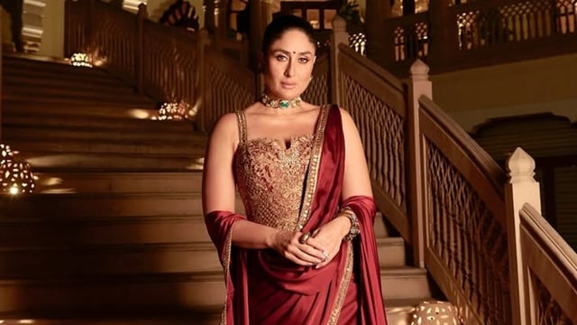 Kareena Kapoor wears a Tarun Tahiliani corset saree for IIFA Awards 2025. 