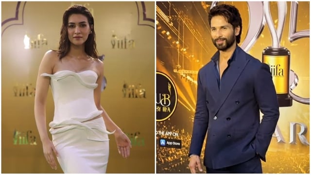 Kriti Sanon and Shahid Kapoor at the 2025 IIFA Awards. 