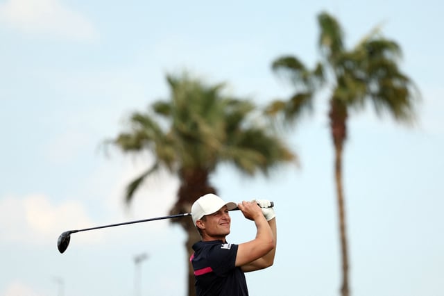 Golf - Dubai Desert Classic 2025 - Emirates Golf Club, Dubai, United Arab Emirates - January 19, 2025 Scotland's Calum Hill in action during the final round REUTERS/Amr Alfiky/File Photo