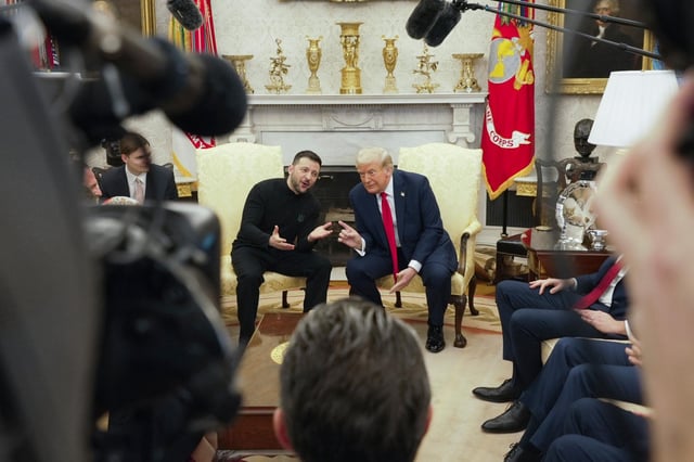 Der Eklat: Wolodymyr Selenskyj und Donald Trump am 28. Februar im Weißen Haus