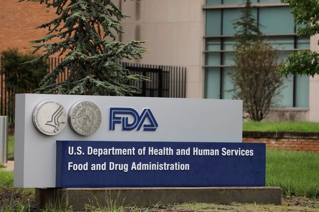 Signage is seen outside of the Food and Drug Administration (FDA) headquarters in White Oak, Maryland, U.S., August 29, 2020. REUTERS/Andrew Kelly