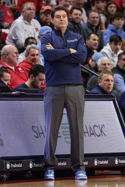 Dec 30, 2024; Piscataway, New Jersey, USA; Columbia Lions head coach Jim Engles looks on during the second half against the Rutgers Scarlet Knights at Jersey Mike's Arena. Mandatory Credit: Vincent Carchietta-Imagn Images/File Photo