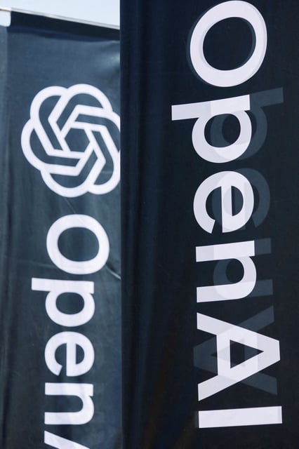 A view shows banners at Tel Aviv University campus as Sam Altman, CEO of Microsoft-backed OpenAI and ChatGPT creator is due to speak in Tel Aviv, Israel June 5, 2023.