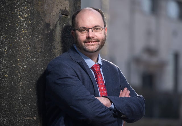Trainee Baptist minister Symon Hill, 47, who has been paid £2,500 in compensation after he was arrested for shouting "who elected him?" during a proclamation ceremony for the King. Mr Hill has described the experience as "bizarre" as he settled legal action and was compensated by police. Picture date: Saturday March 8, 2025. Contributor: PA Images / Alamy Stock Photo