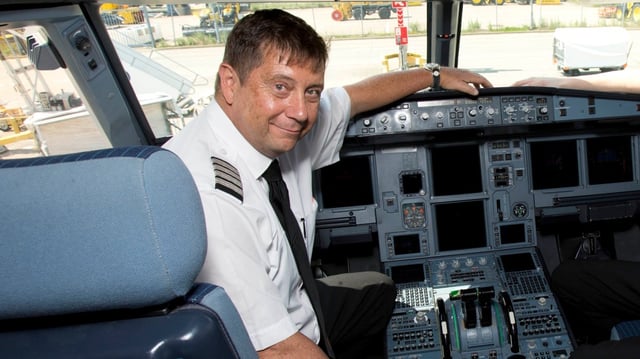 Captain Paul Elsworth was forced to take evasive action when a cockpit warning system alerted him to the danger